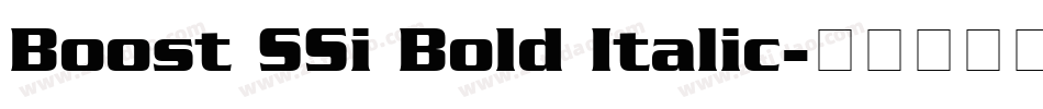 Boost SSi Bold Italic字体转换
